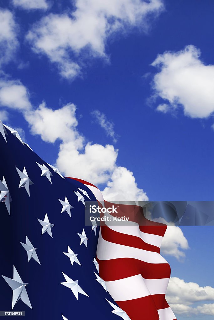 Bandera estadounidense (XXL - Foto de stock de Aire libre libre de derechos