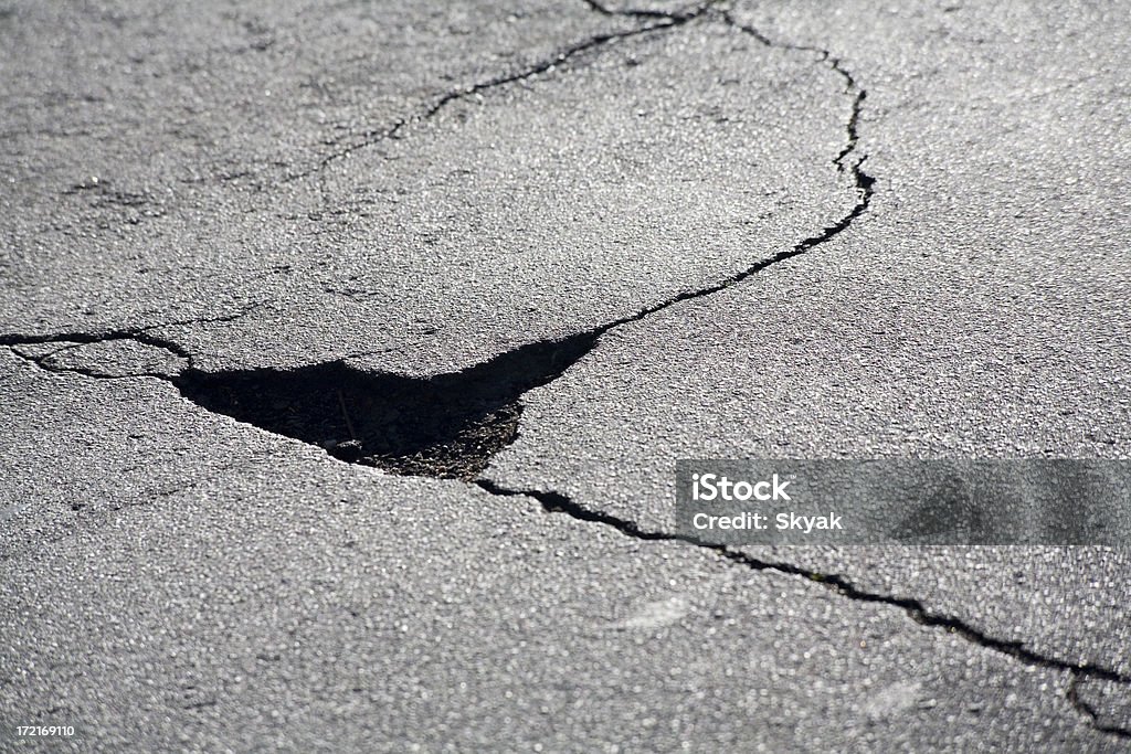 pothole - Royalty-free Rachado Foto de stock