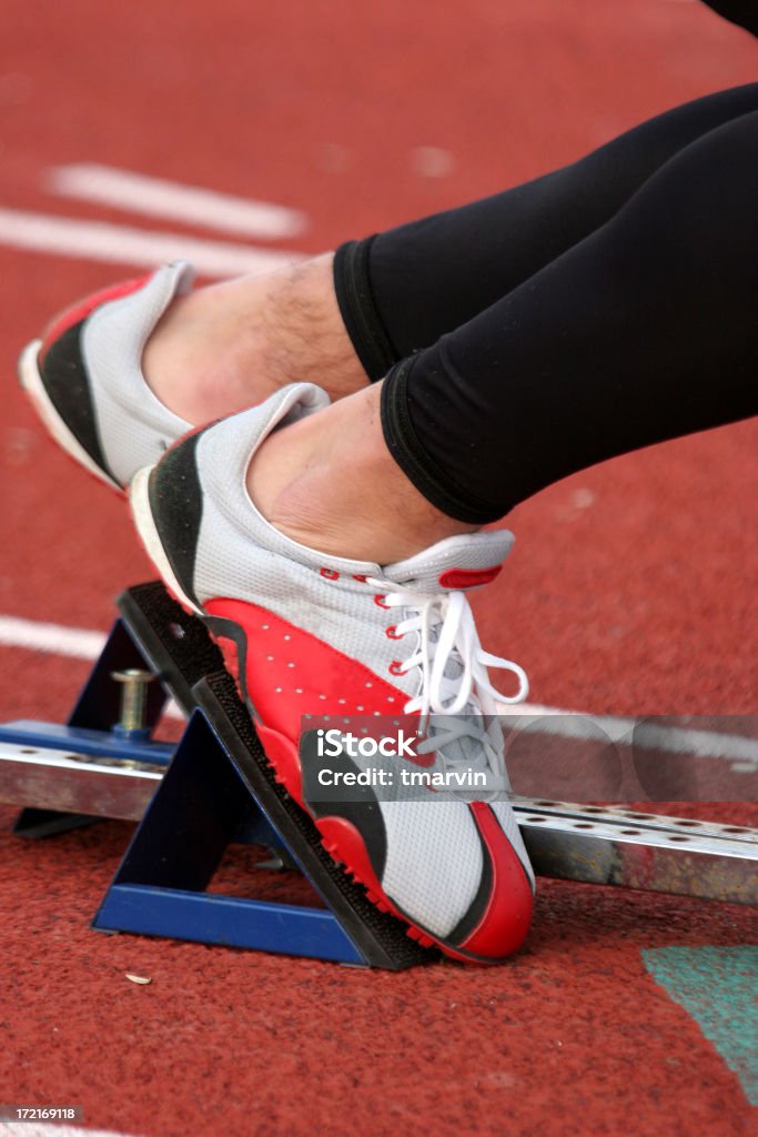 Blocchi di partenza - Foto stock royalty-free di Atletica leggera