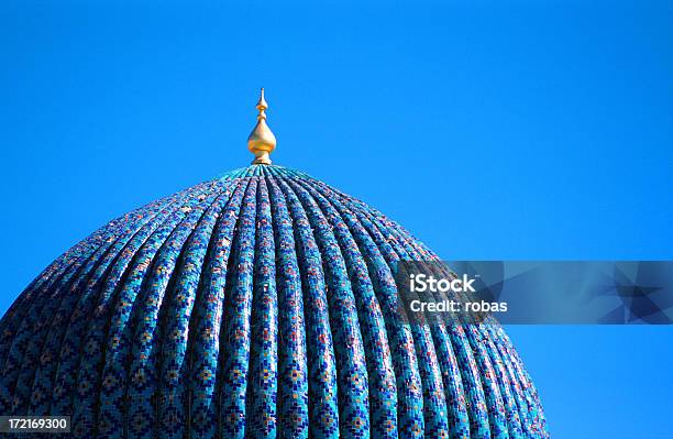 Tiled Dome Of A Mosque In Samarkand Uzbekistan Stock Photo - Download Image Now - Uzbekistan, Samarkand, Mosque