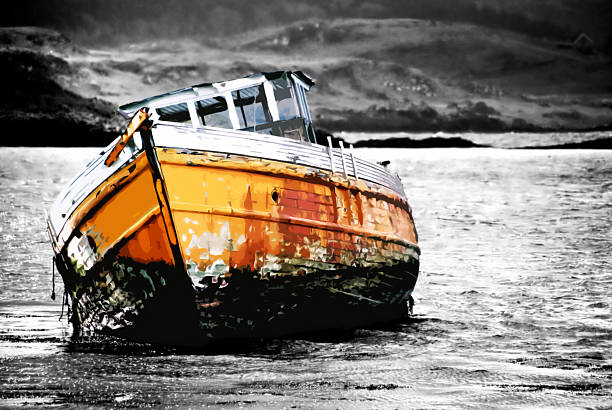 Boat (with clipping path) stock photo