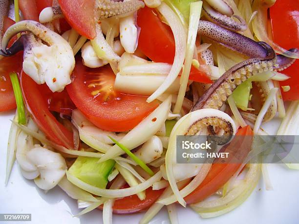 오징어 샐러드 0명에 대한 스톡 사진 및 기타 이미지 - 0명, 개념, 건강한 식생활