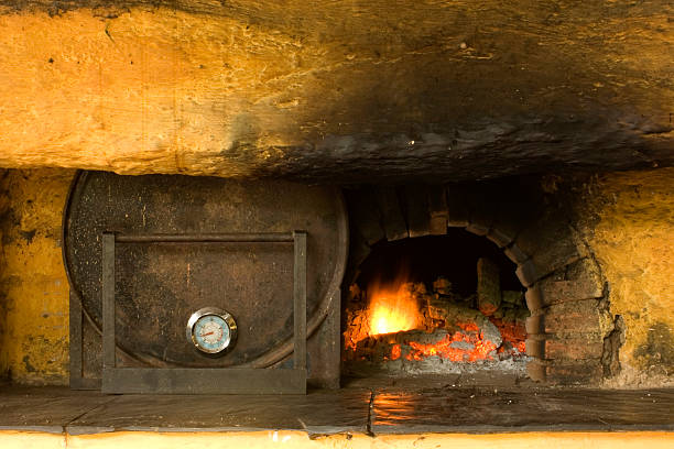 Rustic oven stock photo