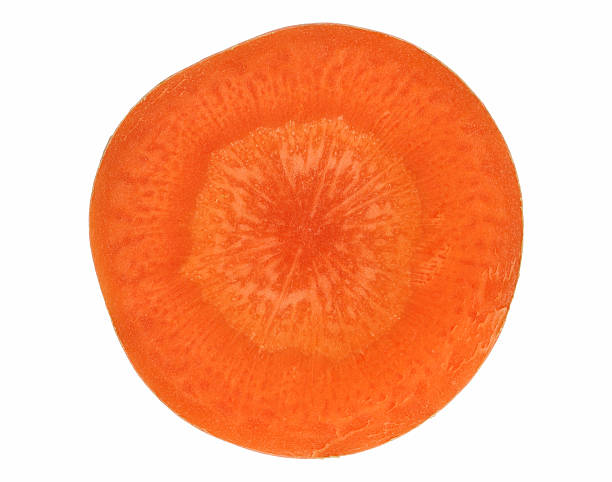 marchewka przekrój - carrot vegetable portion cross section zdjęcia i obrazy z banku zdjęć