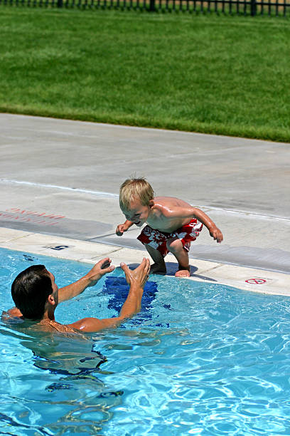 Summer Fun - Swimming stock photo