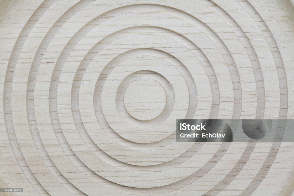 Cerchi in legno intagliato - Foto stock royalty-free di Cerchio