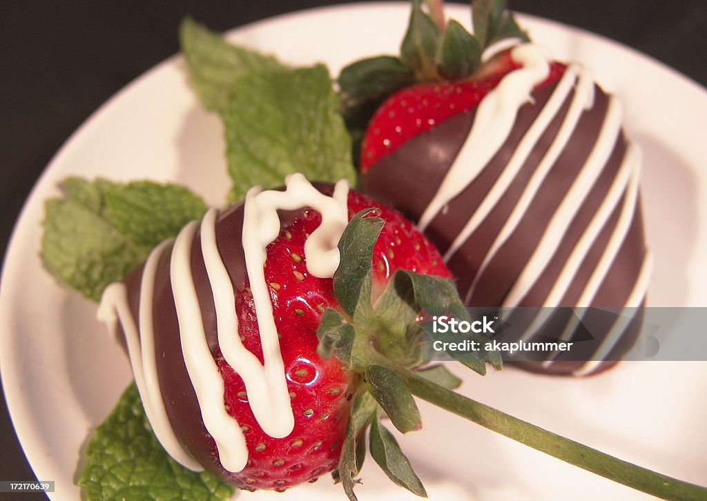 Fraises à la menthe - Photo de Aliments et boissons libre de droits