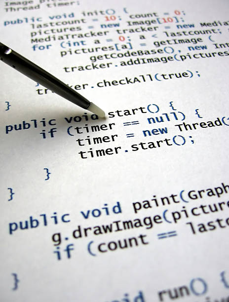 Java code stock photo