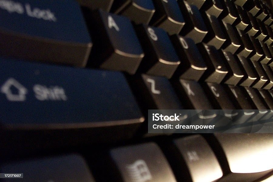 Teclado Preto - Royalty-free Computador Foto de stock