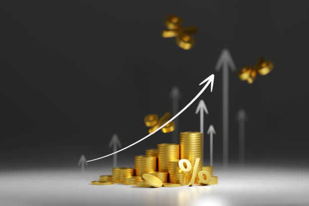 istock A towering stack of gleaming golden coins, meticulously arranged in ascending order, signifying accumulated wealth and financial success. 1721714776