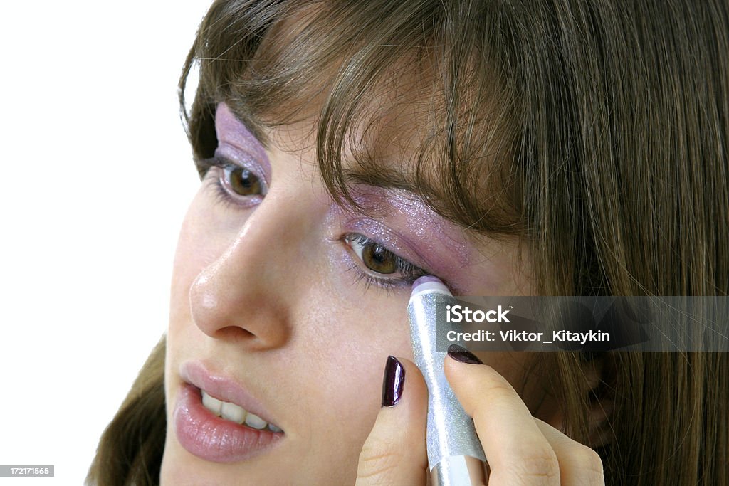 Maquiagem de Olho - Foto de stock de 16-17 Anos royalty-free