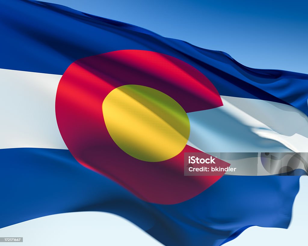 Flaga Stan Kolorado - Zbiór zdjęć royalty-free (Flaga)