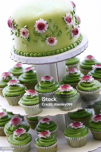 녹차 컵케이크 0명에 대한 스톡 사진 및 기타 이미지 - 0명, 귀여운, 꽃-식물