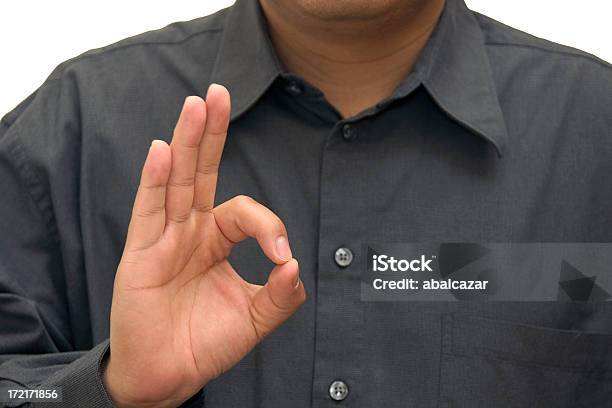Letter F American Sign Language Stock Photo - Download Image Now - Letter F, Sign Language, Adult