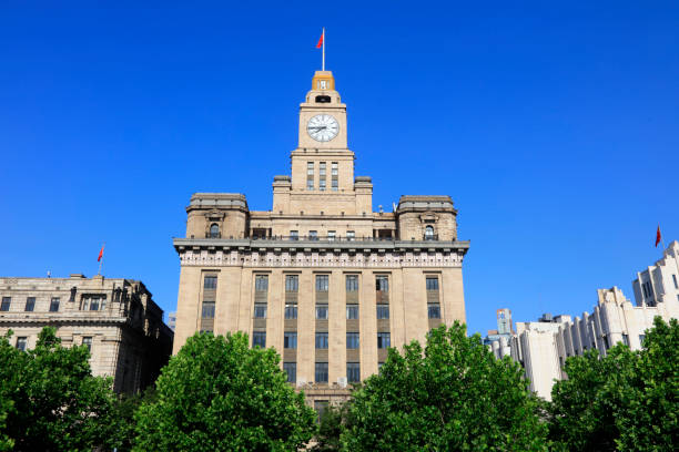 Architectural scenery of Shanghai Bund, China