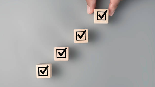 istock Business checklist plan growth success, PDCA concept. Steps goal achievement. Project tracking and task completion. Managing project timeline. Checkbox quality document control and business approve 1721719921