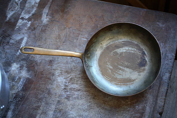 Antique Frying Pan stock photo