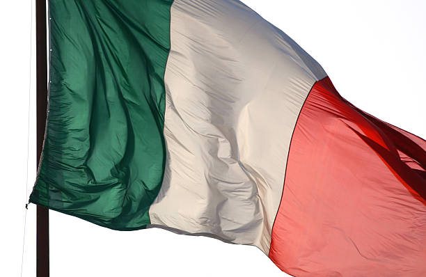 istock Transparent italian flag in the wind, Italy 172172483