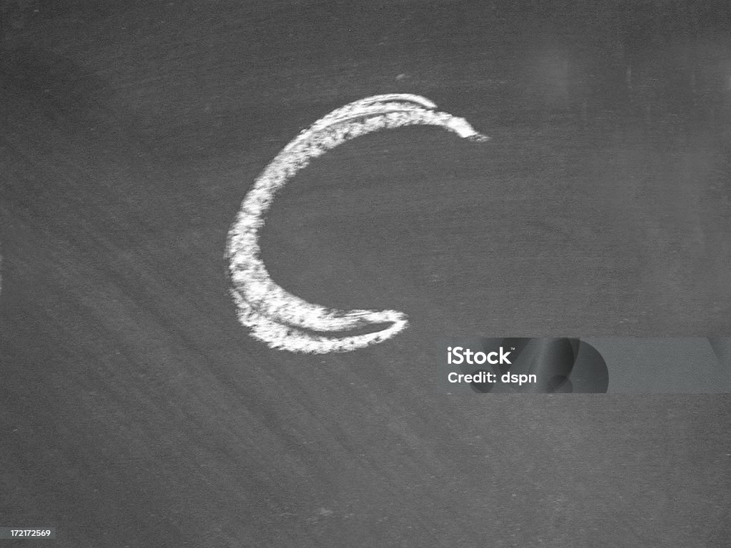 Alfabeto-C-Chalk - Foto de stock de Letra de imprenta libre de derechos