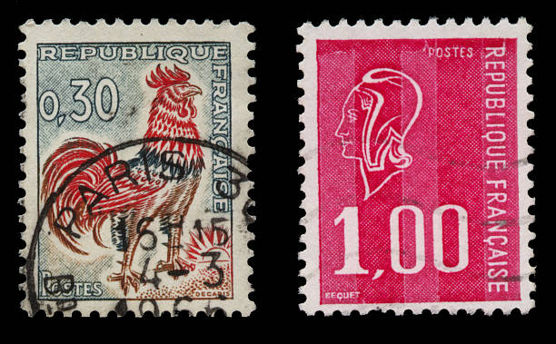 istock Vintage Stamps France 04 172172977