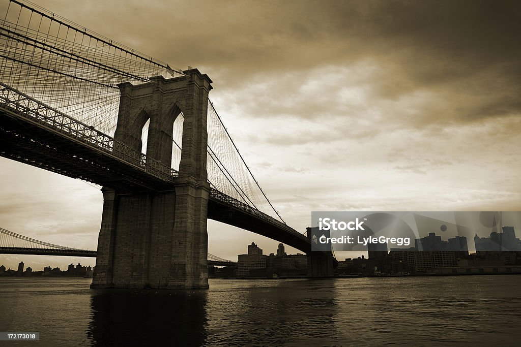 brooklyn bridge - Lizenzfrei Alt Stock-Foto