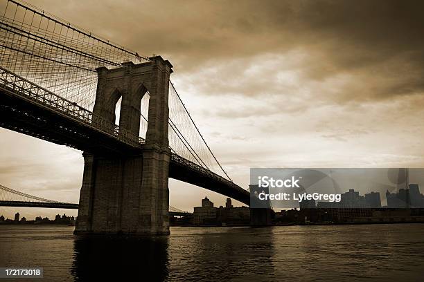 Brooklyn Bridge Stockfoto und mehr Bilder von Alt - Alt, Architektur, Außenaufnahme von Gebäuden