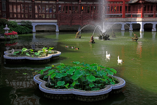 Jinan,Shandong Province,China.\nThis is the world-famous Baotu Spring.China's national 5A scenic Spot.\nIt pours out 70,000 cubic meters of water every day,\nIt was once conferred the title of \