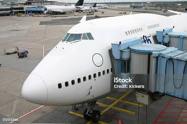 Boarding Of A Jumbo Boeing 747 Stock Photo - Download Image Now - Accessibility, Air Vehicle, Airplane