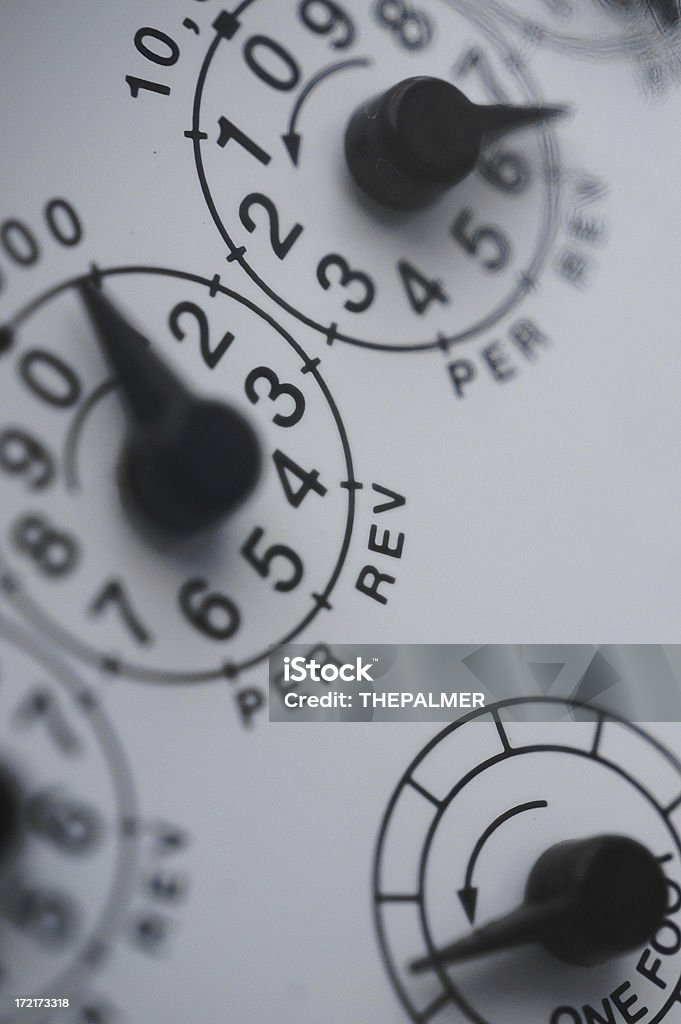 gasmeter Detail of Residential gas meter Business Stock Photo