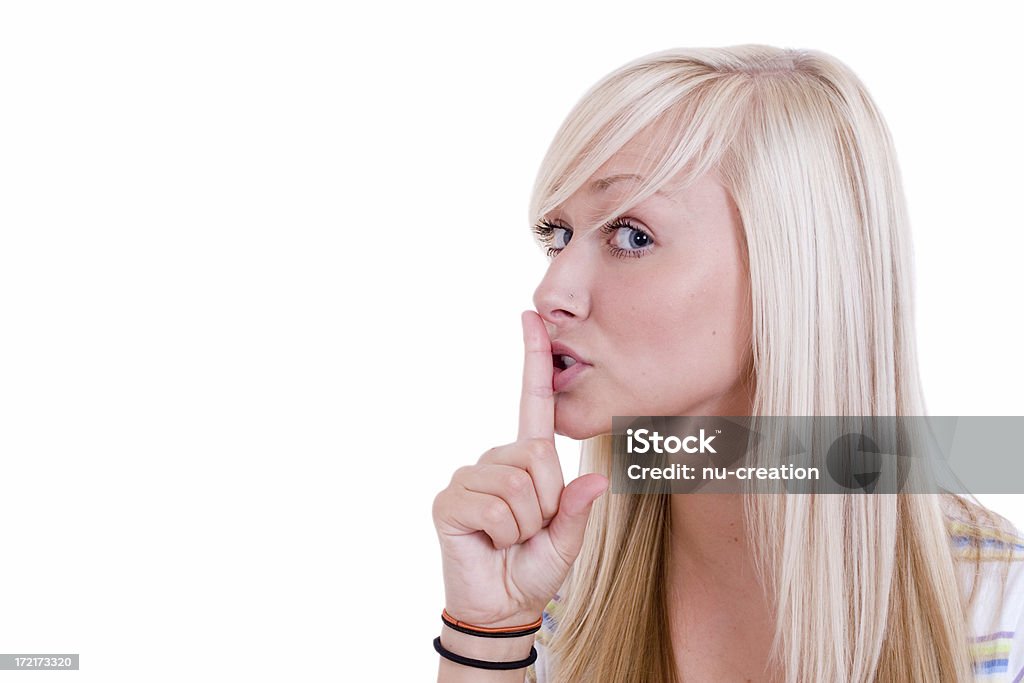 La scritta Shhh! - Foto stock royalty-free di Stati Uniti d'America