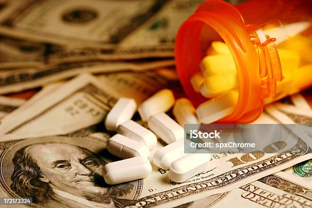High Cost Of Healthcare Stock Photo - Download Image Now - Currency, Pill, Prescription Medicine