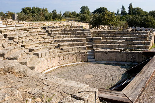 Roman amphitheatre, Troy, Turkey.