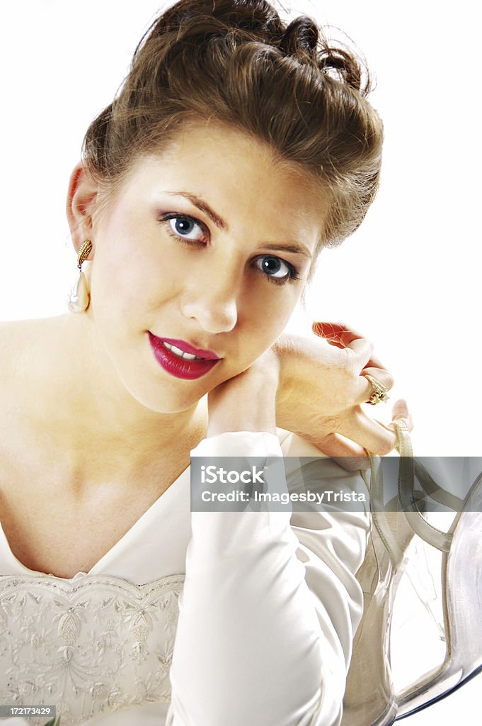 Bridal Portret - Zbiór zdjęć royalty-free (Białe tło)