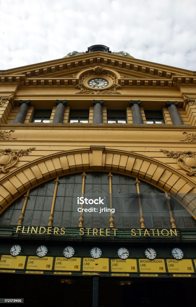 Estação de Flinders Street Melbourne - Royalty-free 1930 Foto de stock