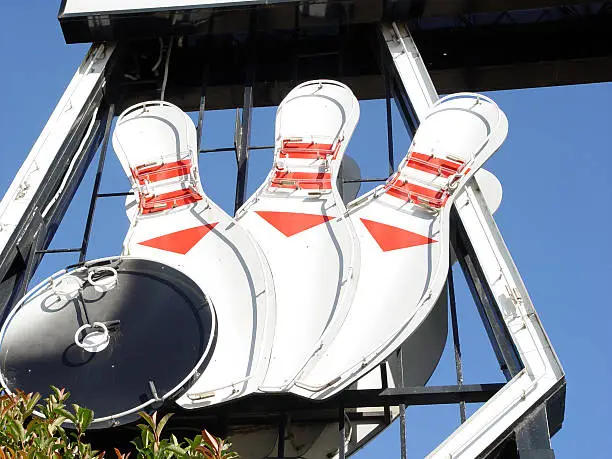 Photo of Retro bowling sign