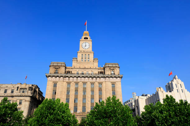 istock Architectural scenery of Shanghai Bund, China 1721742691