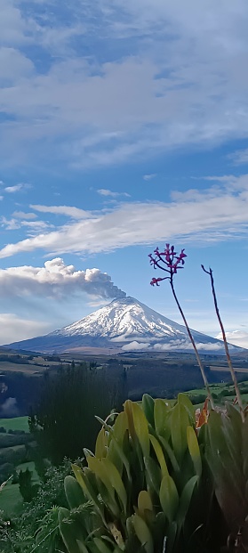 Since 2015, Cotopaxi in Ecuador started a new eruptive process, making landscape