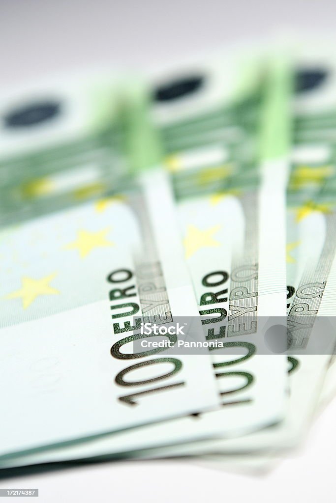 EUR 100's bank notas - Foto de stock de Destino turístico royalty-free