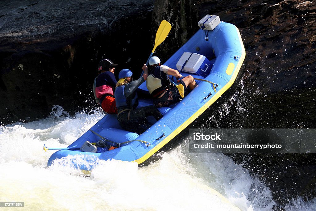 Saltar Rock - Royalty-free Rafting em Rápidos Foto de stock