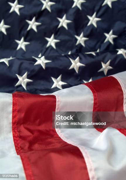 Bandera Estadounidense Una Foto de stock y más banco de imágenes de Azul - Azul, Bandera, Bandera estadounidense