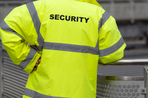 A security guard at the airport.