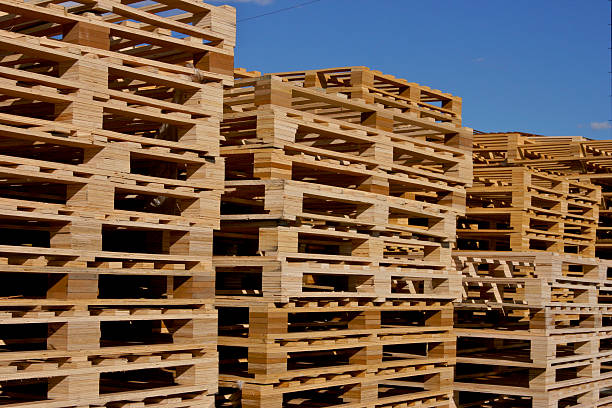 istock Pallets Stacked Up Outdoors 172174687