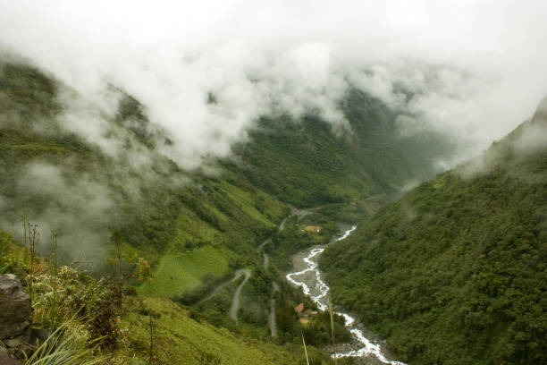 Entering Yungas stock photo