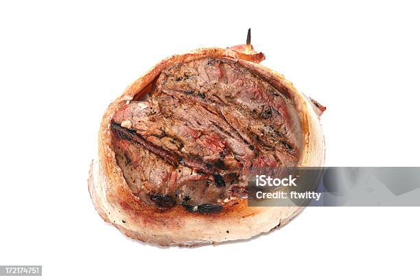 Bacon Enrolado Filete Mignon Isolado - Fotografias de stock e mais imagens de Bacon - Bacon, Bife, Carne