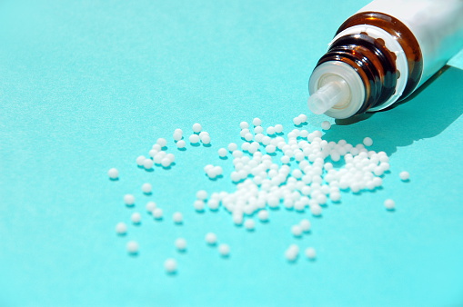 Homeopathic pills (globuli) - shallow DOF