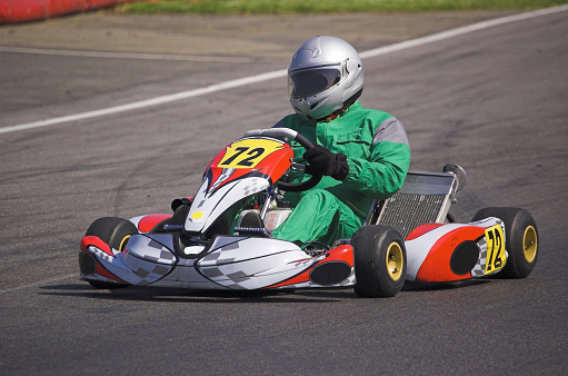 Professional Go Kart in action