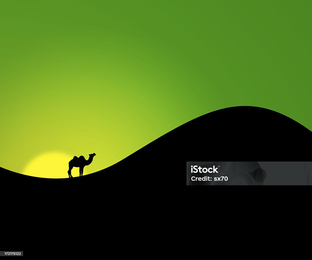 Deserto tramonto - Foto stock royalty-free di Animale