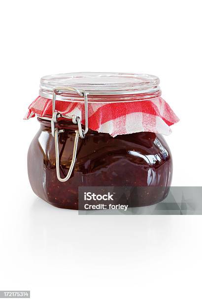 Jam Cookie In Einem Gefäß Stockfoto und mehr Bilder von Konfitüre - Konfitüre, Einmachglas, Götterspeise