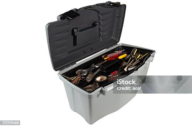 Toolbox Isoliert Stockfoto und mehr Bilder von Werkzeugkasten - Werkzeugkasten, Arbeiter, Fotografie