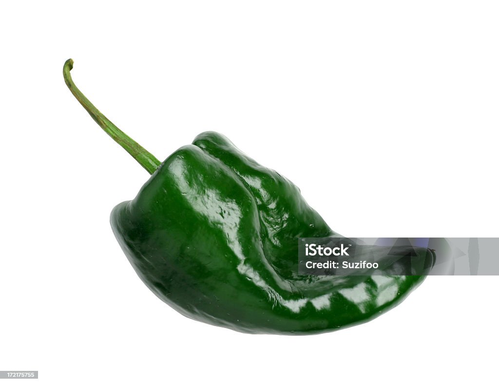 chile poblano pepper - Foto de stock de Figura para recortar royalty-free